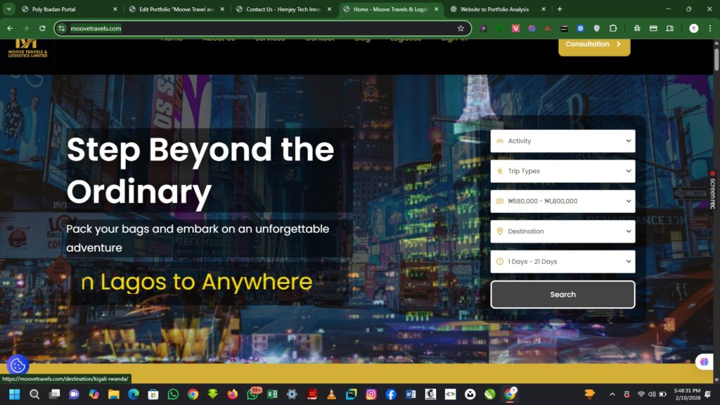 moove travel and logistics